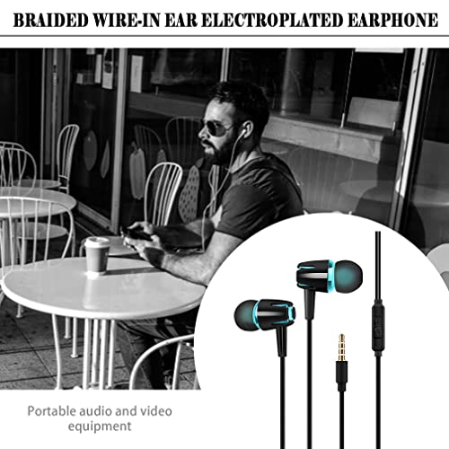 3.5mm Kopfhörer mit Subwoofer, Ohrhörer mit Einstellbarer Lautstärke, Musik Sport Gaming Headset mit Mikrofon Bild 2