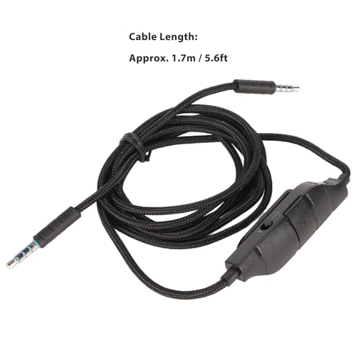 Ersatz-Soundkabel für G633 G933 G935 G635, 3,5-mm-Gaming-Headset-Aux-Kabel mit Integrierter Mikrofon-Stummschaltung und Lautstärkeregelung Bild 6
