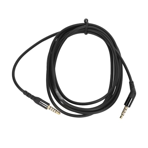 Fockety Ersatz-Audiokabel, 3,5 Mm, 5-polig, Ersatzkabel, Kompatibel mit Nova 7 / Nova Pro Gaming-Headset, 135-Grad-Winkel, 2 Meter/6,6 Fuß (schwarz) Bild 1