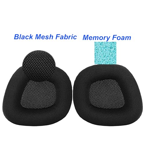 Ersatz-Ohrpolster für Corsair Void Pro, Void Pro RGB, Void Pro RGB SE, Void Elite, Void Elite RGB kabelgebundene/kabellose Gaming-Headsets mit schwarzem Netzgewebe, Memory-Schaum-Ohrpolster Bild 3