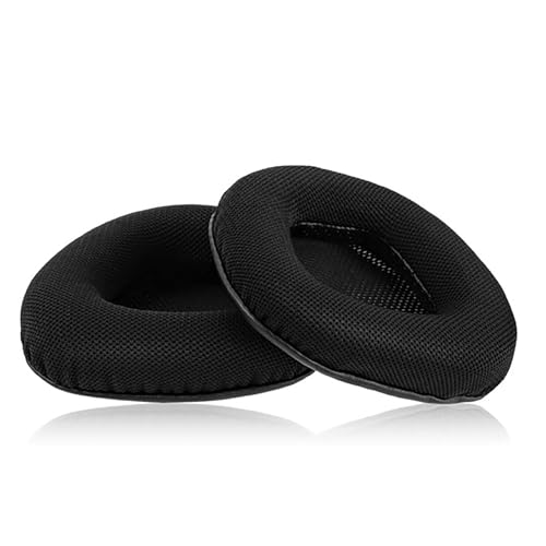 Ersatz-Ohrpolster für Corsair Void Pro, Void Pro RGB, Void Pro RGB SE, Void Elite, Void Elite RGB kabelgebundene/kabellose Gaming-Headsets mit schwarzem Netzgewebe, Memory-Schaum-Ohrpolster Bild 6