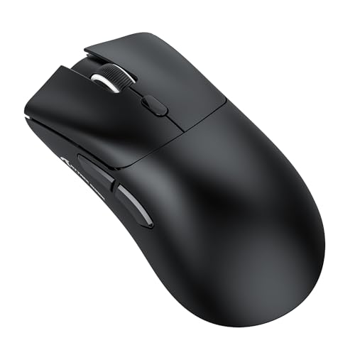 ATTACK SHARK R1 59g Superlight Maus, PixArt PAW3311 Gaming-Sensor, BT/2,4G kabellose/kabelgebundene Gaming-Maus, 6 einstellbare DPI bis zu 18000, 65 Stunden Akku (schwarz) Bild 1