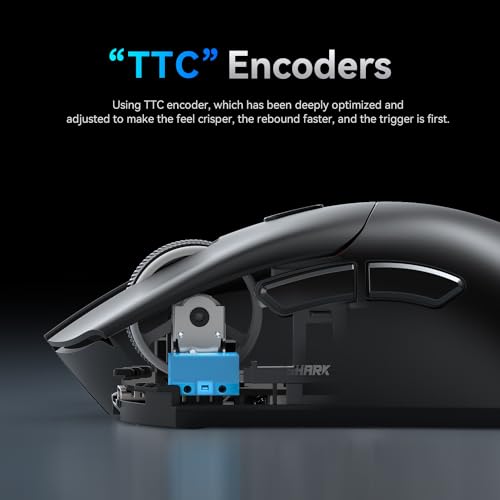 ATTACK SHARK R1 59g Superlight Maus, PixArt PAW3311 Gaming-Sensor, BT/2,4G kabellose/kabelgebundene Gaming-Maus, 6 einstellbare DPI bis zu 18000, 65 Stunden Akku (schwarz) Bild 7