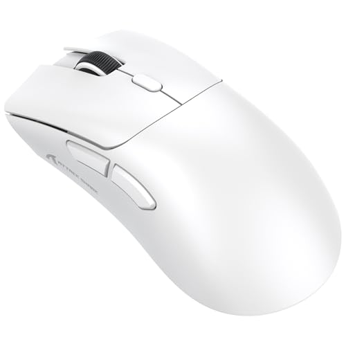 ATTACK SHARK R1 59g Superlight Maus, PixArt PAW3311 Gaming-Sensor, BT/2,4G kabellose/kabelgebundene Gaming-Maus, 6 einstellbare DPI bis zu 18000, 65 Stunden Akku (weiß) Bild 1