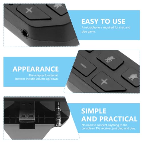 OSALADI 3stücke Stereo Headset Adapter Für One Audioanschluss Kompatibel Mit Gaming-headsets Langlebiges Material Für Spiele Ermöglicht Stereo-Sound Und Voice-Chat Bild 7