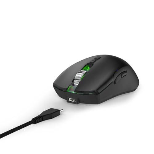 uRage Gaming-Maus Reaper 610 Wireless, kabellose Maus mit 9 programmierbaren Tasten, bis zu 16.000 DPI, 78 g, RGB-Beleuchtung, Gaming-Software, in schwarz Bild 2
