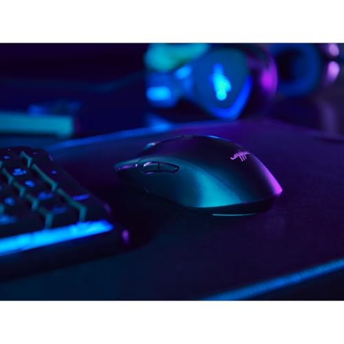 uRage Gaming-Maus Reaper 610 Wireless, kabellose Maus mit 9 programmierbaren Tasten, bis zu 16.000 DPI, 78 g, RGB-Beleuchtung, Gaming-Software, in schwarz Bild 4