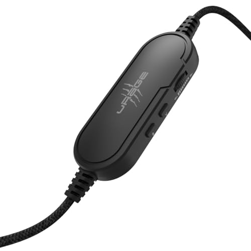 uRage Gaming-Headset SoundZ 800.7.1 V2, 7.1 Virtual Surround Sound, kabelgebundene Multi-Plattform Kopfhörer für PS5/PC, 2 m USB-Kabel, in Schwarz Bild 4