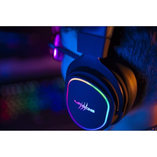 uRage Gaming-Headset SoundZ 800.7.1 V2, 7.1 Virtual Surround Sound, kabelgebundene Multi-Plattform Kopfhörer für PS5/PC, 2 m USB-Kabel, in Schwarz Bild 7