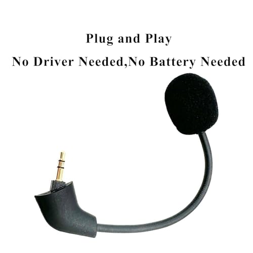 Ersatz-Mikrofon 3,5 mm Boom kompatibel mit Kingston HyperX Cloud 2 II Cloud Core Cloud Pro Cloud Silver Cloud X Gaming Headsets Mic für PS4 PS5 Switch Mac PC (Cloud II Wired Old Version) Bild 2