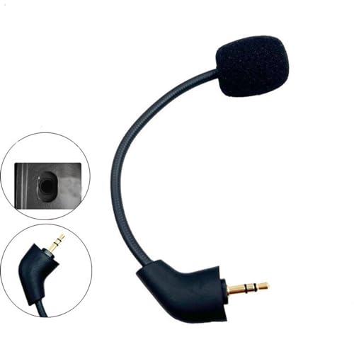 Ersatz 3,5mm Boom Mikrofon kompatibel zu Post-2021, Kingston HyperX Cloud 2 II Core Pro X, Mikrofon mit Rauschunterdrückung für PS5 Switch, Mac PC Bild 6