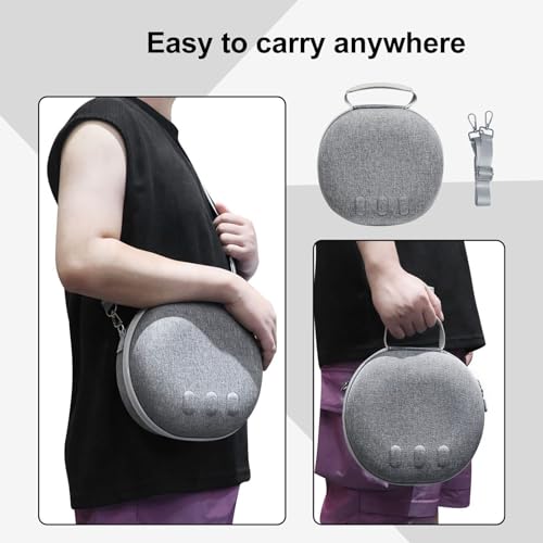 Fockety Hartschalen-Tragetasche für Meta Quest 3, VR-Gaming-Headset und Touch-Controller, Reisetasche mit Schultergurt, Tragbare Schützende Aufbewahrungstasche für Meta Quest 3-Zubehör Bild 5