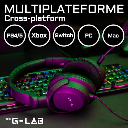 Cuffie Da Gioco - The G-Lab - KorP-Carbon - Nero - Microfono Staccabile - Compatibile Con Pc, Playstation, Xbox Bild 5