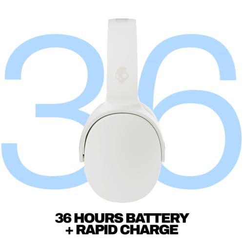 Skullcandy Hesh Evo Wireless Bluetooth Over-Ear-Kopfhörer, schallisolierender Passform, 36 Stunden Akkulaufzeit, leichtem Klappdesign - Weiß Bild 2