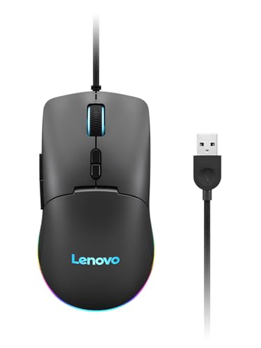 Lenovo M210 RGB Gaming-Maus (7 Tasten, RGB-Licht mit 3 Zonen, 8000 DPI, 300 IPS, 35 G, 1000 Hz), Schwarz Bild 1