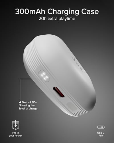 JAZ Maks – In-Ear True Wireless Stereo Ohrhörer, Aktive Geräuschunterdrückung, Ladeetui, HD-Mikrofon, Touch-Steuerung, für Smartphone, Tablet, Laptop, 24 Stunden Bild 7