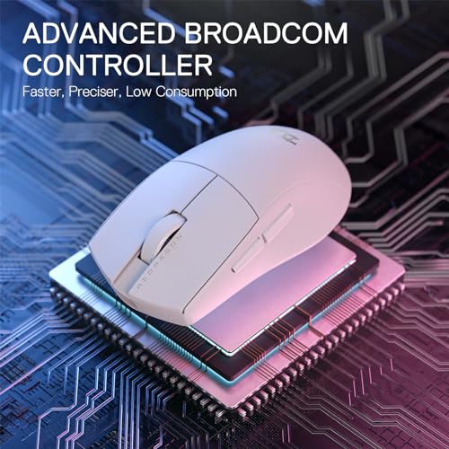 Redragon M916 PRO 3-Modus Wireless Gaming Maus, 49G Ultra-Leicht 26K DPI Maus mit Ergonomischem Natürlichem Griff, Voll Programmierbare Tasten, Software Unterstützt DIY Tastenbelegungen & DPI Bild 4