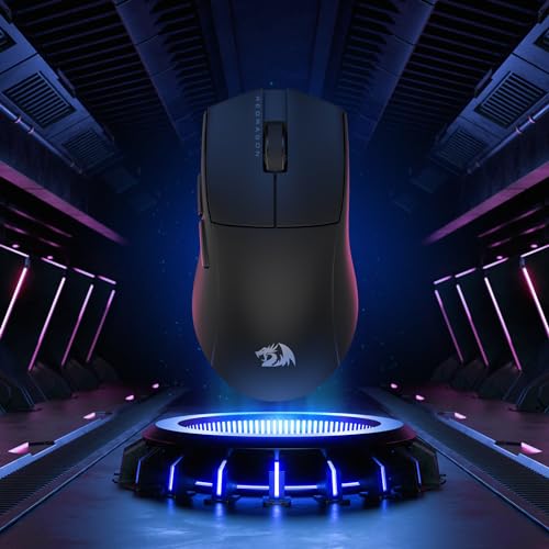 Redragon M916 PRO 3-Modus Wireless Gaming Maus, 49G Ultra-Leicht 26K DPI Maus mit Ergonomischem Natürlichem Griff, Voll Programmierbare Tasten, Software Unterstützt DIY Tastenbelegungen & DPI Bild 6
