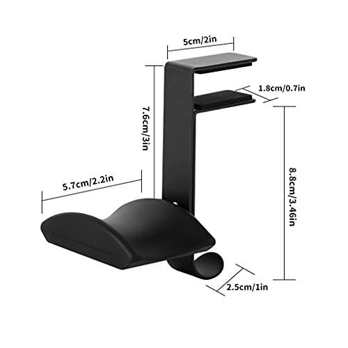 Halterung Universal Büroaufhänger Gaming Kopfhörer Ständer Halterung Display Rack Headset Halter Platzsparende Tischklemme (Farbe: C) Bild 2