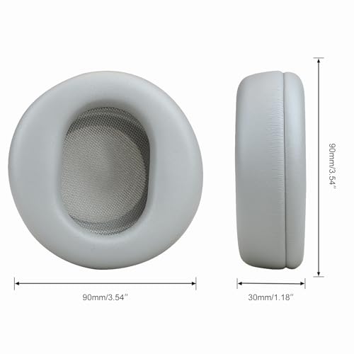 Ersatz-Ohrpolster für Microsoft Surface Kopfhörer, kabellose Geräuschunterdrückung, hochdichtes Geräuschisolierungsschaum, weiches Protein-Leder, Grau Bild 6