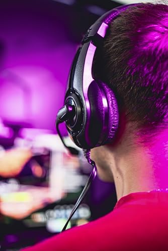 Speedlink LEGATOS Gaming-Headset kabelgebunden - leichtes Headset mit Mikrofon und Kabelfernbedienung, kompatibel mit PC, PS5, PS4, Xbox, Switch, 3,5 mm Klinkenstecker inkl. Y-Adapter, schwarz Bild 7