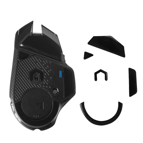 kwmobile Mouse Feet Sticker kompatibel mit Logitech G502 Wireless Ersatz Glider - Mausfüße passgenau - Maus Glides in Schwarz Bild 1