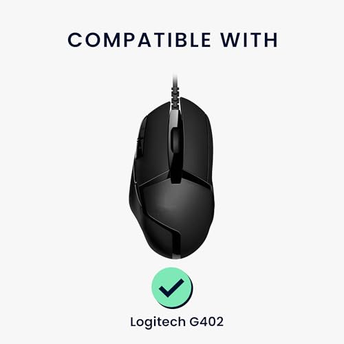 kwmobile Mouse Feet Sticker kompatibel mit Logitech G402 Ersatz Glider - Mausfüße passgenau - Maus Glides in Schwarz Bild 2
