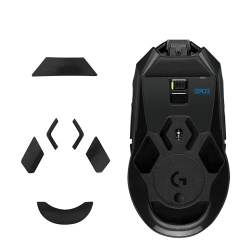 kwmobile Mouse Feet Sticker kompatibel mit Logitech G903 Ersatz Glider - Mausfüße passgenau - Maus Glides in Schwarz Bild 7