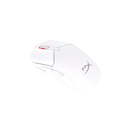 HyperX Pulsefire Haste 2 Mini Wireless Gaming-Maus – Ultraleicht (59g), RGB, 26K DPI, 100 Std. Akkulaufzeit, Bluetooth & 2,4 GHz, 6 Tasten, Weiß Bild 1