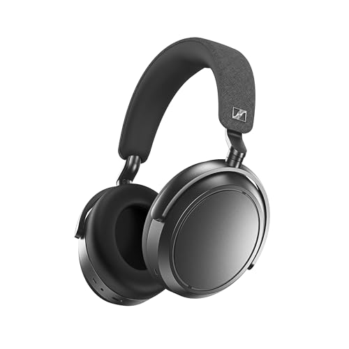 Sennheiser MOMENTUM 4 Wireless Noise Cancelling Headphones – Bluetooth Kopfhörer Headset für kristallklare Anrufe mit adaptiver Geräuschunterdrückung, Over-Ear, 60 h Akku, faltbar, Graphit Bild 1