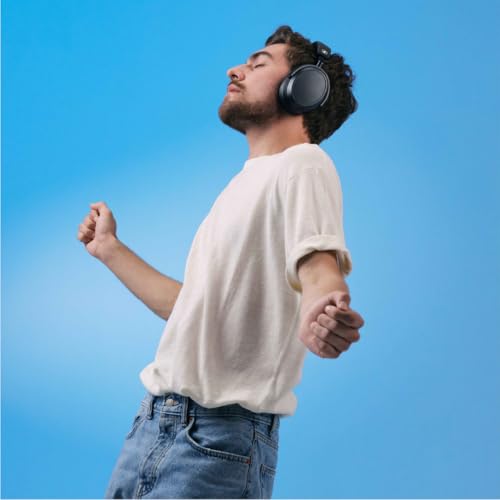 Sennheiser MOMENTUM 4 Wireless Noise Cancelling Headphones – Bluetooth Kopfhörer Headset für kristallklare Anrufe mit adaptiver Geräuschunterdrückung, Over-Ear, 60 h Akku, faltbar, Graphit Bild 2