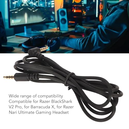 Ersatz-Audiokabel, Gaming-Headset, 3,5-mm-Verlängerungskabel für Razer BlackShark V2 Pro, für Barracuda X, für Razer Nari Ultimate Bild 2