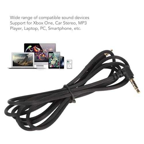 Ersatz-Audiokabel, Gaming-Headset, 3,5-mm-Verlängerungskabel für Razer BlackShark V2 Pro, für Barracuda X, für Razer Nari Ultimate Bild 3