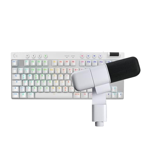 Logitech G PRO X TKL Lightspeed kabellose Gaming-Tastatur, QWERTZ Deutsches Layout Yeti Studio Active Dynamic XLR Broadcast Microphone for Gaming, Schwarz Bild 1