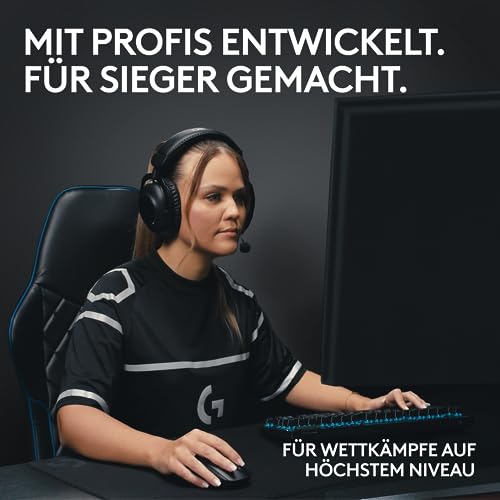 Logitech G PRO X TKL Lightspeed kabellose Gaming-Tastatur, QWERTZ Deutsches Layout Yeti Studio Active Dynamic XLR Broadcast Microphone for Gaming, Schwarz Bild 2