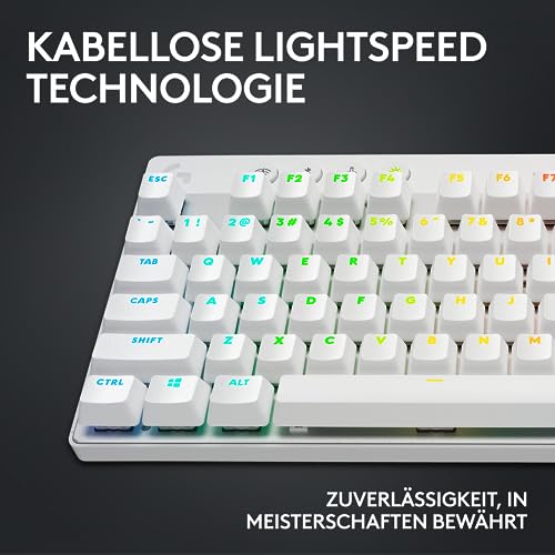 Logitech G PRO X TKL Lightspeed kabellose Gaming-Tastatur, QWERTZ Deutsches Layout Yeti Studio Active Dynamic XLR Broadcast Microphone for Gaming, Schwarz Bild 4