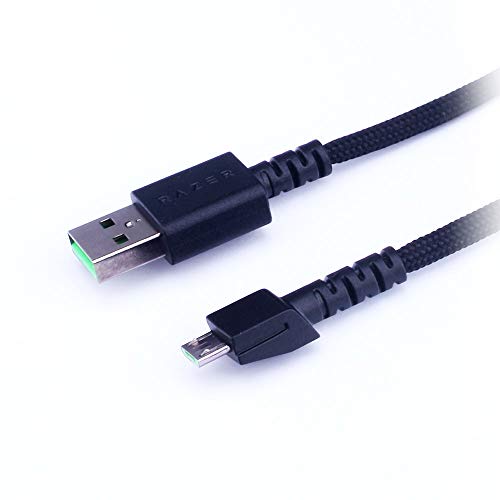 HUYUN USB-Ladekabel, kompatibel mit Naga Pro 20000 DPI & Basilisk & Viper Ultimate Hyperspeed Leichteste kabellose Gaming Maus (schwarz) Bild 4