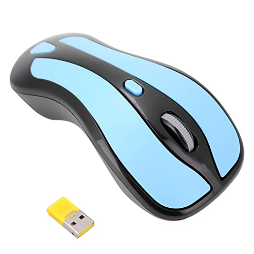 Tbest 6D Gyroskop 2,4 G Unermüdliche Optische Luftmaus USB-Empfänger für PC Box, Zubehör Tastatur, Maus und Demonstrationsstift (blau und schwarz) Bild 6
