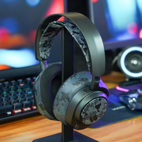 WC-Seitenplatten für Arctis Nova-Headsets von Wicked Cushions | Passend für Arctis Nova Pro Wireless/Pro Wired/Nova Elite/Nova 7 / 7X / 7P | Black Camo Bild 3