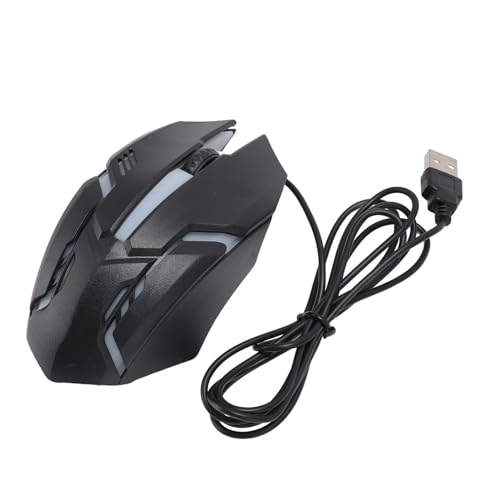 Vikye USB-Gaming-Maus, Kabelgebunden, 1000 DPI, 3 Tasten, Computermaus, RGB, Ergonomische Maus, 1,2 M Kabel für Büro-PC, Laptop Bild 1