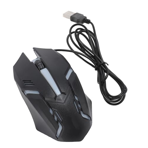 Vikye USB-Gaming-Maus, Kabelgebunden, 1000 DPI, 3 Tasten, Computermaus, RGB, Ergonomische Maus, 1,2 M Kabel für Büro-PC, Laptop Bild 2