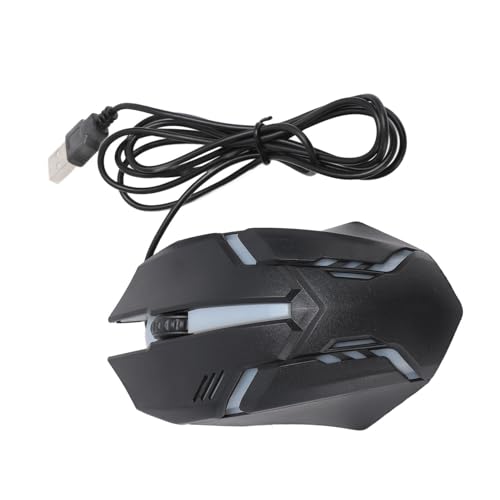 Vikye USB-Gaming-Maus, Kabelgebunden, 1000 DPI, 3 Tasten, Computermaus, RGB, Ergonomische Maus, 1,2 M Kabel für Büro-PC, Laptop Bild 3
