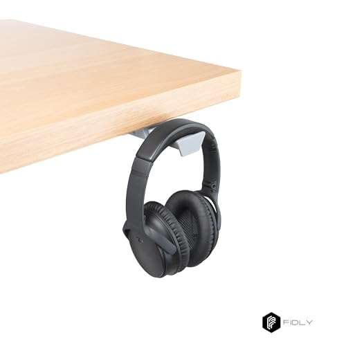 Headset Halter unter dem Tisch – Selbstklebende, ausziehbare Kopfhörerhalterung (grau) – Platzsparender Halter für Over-Ear Kopfhörer & Gaming Headsets – Schreibtisch Zubehör – Made in Germany Bild 6