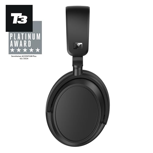 Sennheiser ACCENTUM Plus Wireless Noise Cancelling Headphones - Quick-Charge-Funktion, 50 Std. Akkulaufzeit, adaptives Hybrid-ANC, kabellose Bluetooth Over-Ear Kopfhörer für Reisen, Schule, schwarz Bild 3