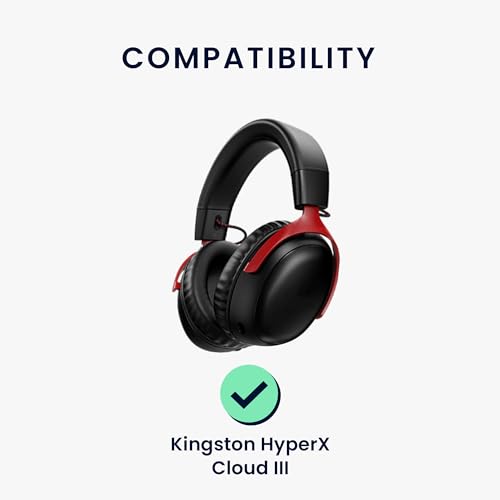 kwmobile Ersatz Kopfhörer Mikrofon kompatibel mit Kingston HyperX Cloud III Headset - Gaming Headphones Mikrofon mit 3,5 mm Klinkenstecker - Schwarz Bild 2