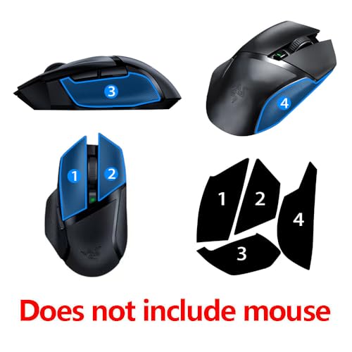 Maus Anti Schweiß Paste Griff band kompatibel für Razer Basilisk X Hyperspeed/Basilisk Ultimate/Basilisk V2 / Gaming-Maus (Für Basilisk Grip tape) Bild 4