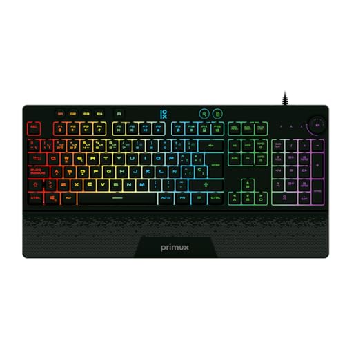 Primux Gaming GT-560 Tastatur und Maus | Programmierbare Multimedia-Tasten mit Anti-Ghosting-Technologie | Maus mit acht Tasten und Empfindlichkeit einstellbar bis zu 10.000 DPI | Bild 2