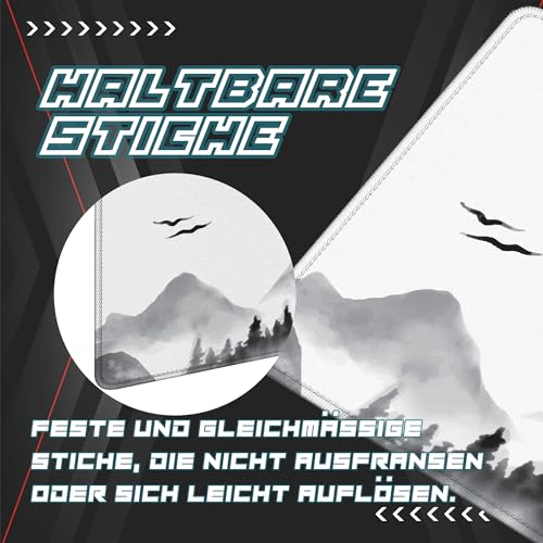 Schreibtischunterlage XXL Mauspad Gaming | Schreibtischunterlage Groß Maus Pad | Großes Mauspad XXL Gaming | Laptop Unterlage Schreibtisch Matte - Mousepad 900x400 mm (Japanische Sonne) Bild 4