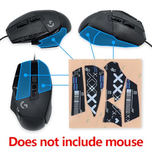 Maus Seitenteile/Anti-Schweiß Paste Griffband Kompatibel für Logitech G502 X Lightspeed Wireless/Wired/Plus Gaming Maus (Schwarzes Griffband) Bild 4