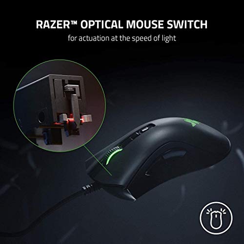 RajoNN Mäuse, Computer-Gaming-Maus, kabelgebunden, optischer 20K-DPI-Sensor, 8 programmierbare Tasten, 50G-Beschleunigung, 5 Gruppen Onboard-Speicher, RGB-Mäuse für PC, Laptop, Windows Bild 4